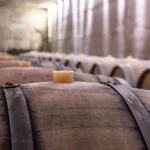 Podrum u kojem se nalazi puno buradi.